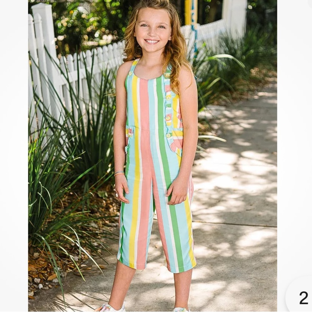 NWT Matilda Jane scalloped back jumper size 4 LETS GO TOGETHER CALI QUEEN